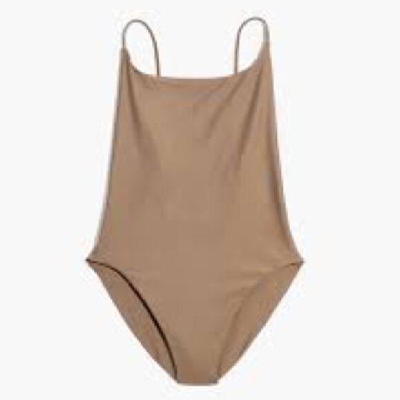 Madewell Second Wave Spaghetti-strap One-piece Swimsuit - Picture 1 of 3